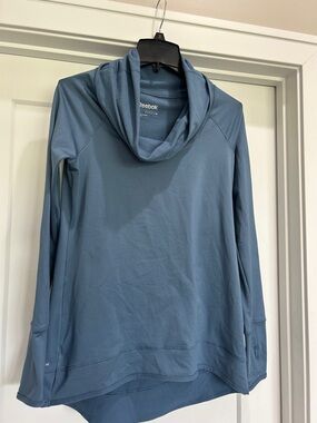 Reebok Blue Hooded Long Sleeve Pullover